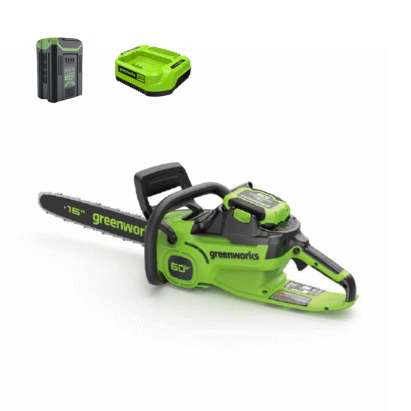 60V 16" 1.5KW Cordless Battery Chainsaw w/ 2.5Ah Battery and 3A Charger