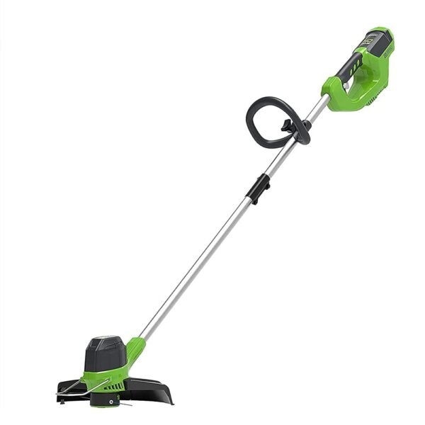 Greenworks 40V Cordless Strimmer for Medium Gardens, Adjustable Height, 30cm Cutting Width, Autofeed 1.65mm Nylon Line, WITHOUT 40V Battery & Charger, 3 Year Guarantee G40LT