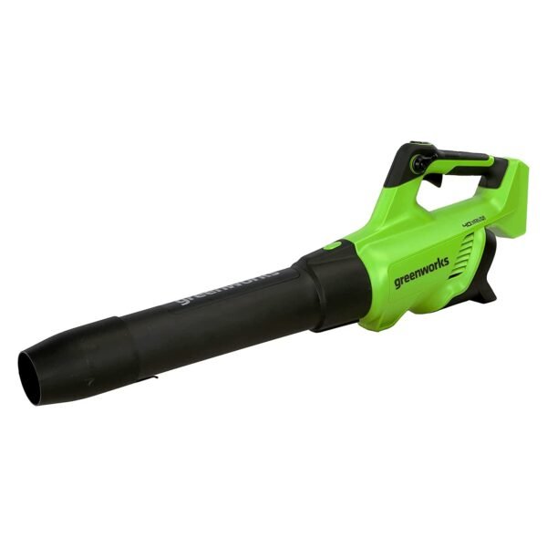 Greenworks Cordless Leaf Blower, Lightweight Electric Leaf Blower Cordless, Cruise Control & Turbo Function 210km/h 15m3/min WITHOUT 40V Battery & Charger, Garden Blower, 3 Year Guarantee GD40AB