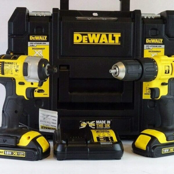 DEWALT 18V Cordless XR LI-ION Combi Drill & Impact Driver Twin Pack DCZ298S2T