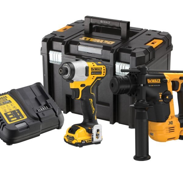 DEWALT DCK2104L2T 12v XR Cordless SDS Drill and Impact Driver Kit 2 x 3ah Li-ion