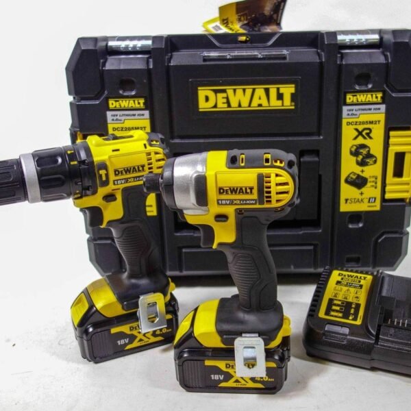 DEWALT DCZ285M2T 18v Lion DCD785 2 Speed Combi Drill & DCF885 Impact Driver